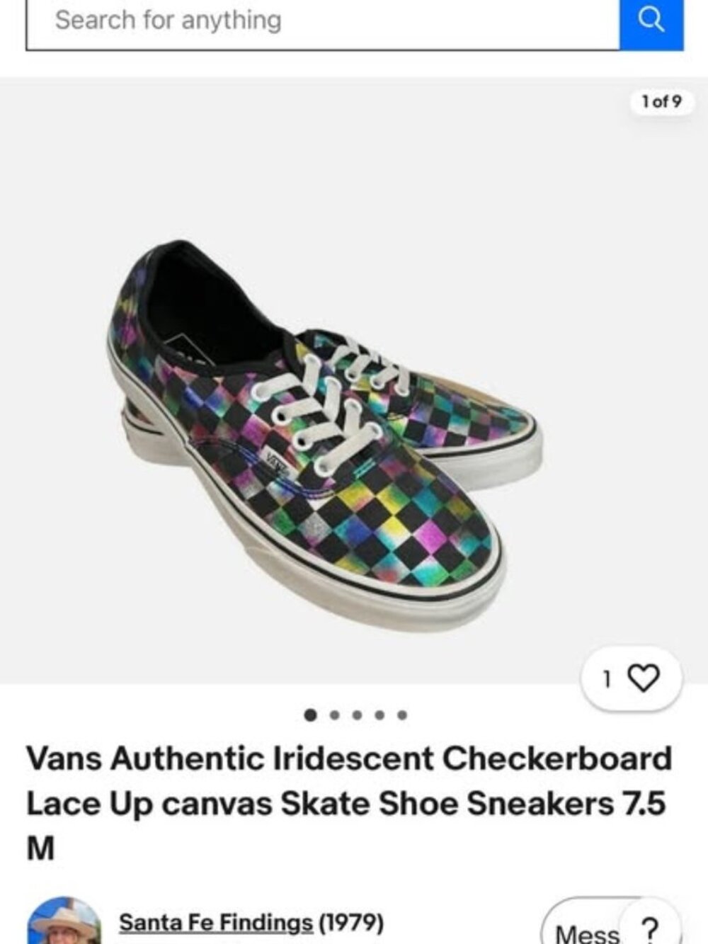 Vans Iridescent Checkerboard Skate Shoes
